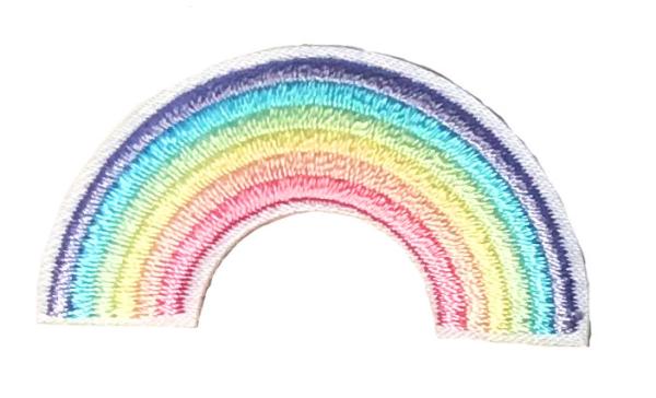Aufbügler Pastellregenbogen